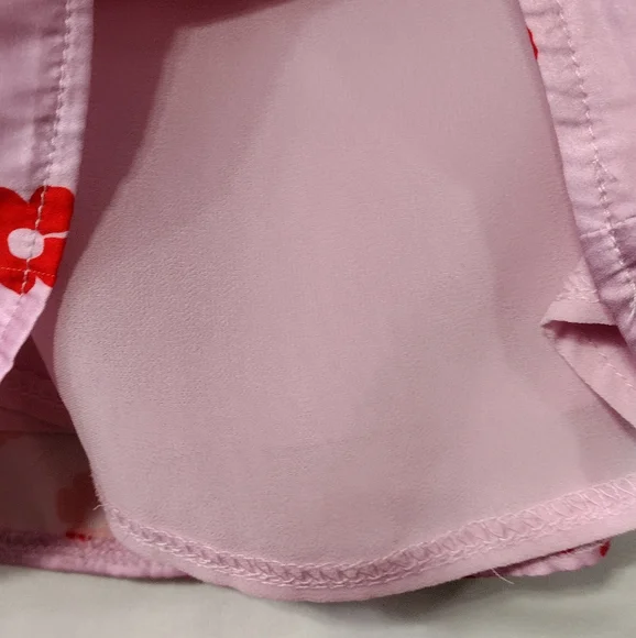 Princess Polly Polly Olton Floral Mini Skirt Women's 10 Pink Red Barbiecore 90s - Picture 10 of 12